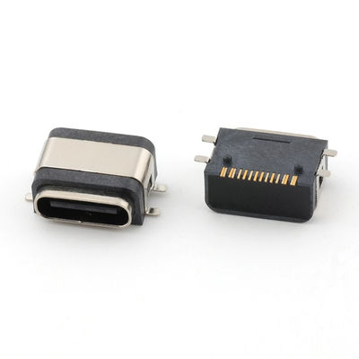 USB 16 pin waterdicht IPX8 Type C Vrouwelijke connector SMT AC DC 5V Nominale Spanning