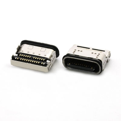 IP68 24Pin waterdicht USB Type C Vrouwelijke stopcontact 2 rijen SMT-connector