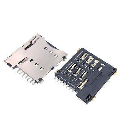 Balanstypemicro 7p SIM Kaart Stopcontact Connector 1.35mm Hoogte voor PCB