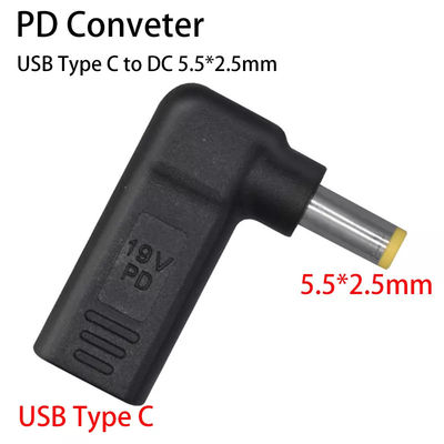 USB Type C Female naar DC 5525 Male Converter PD Decoy Spoof Trigger Plug Jack