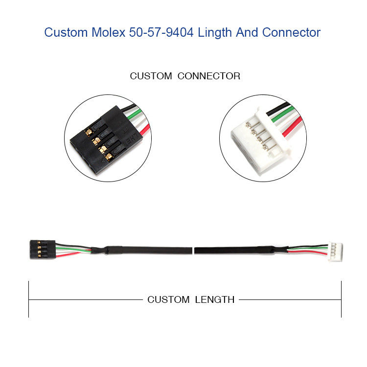 De Draaduitrusting van de Molex 50-57-9404 Douane met SL 2.54mm 4 Manier 70066 Schakelaar