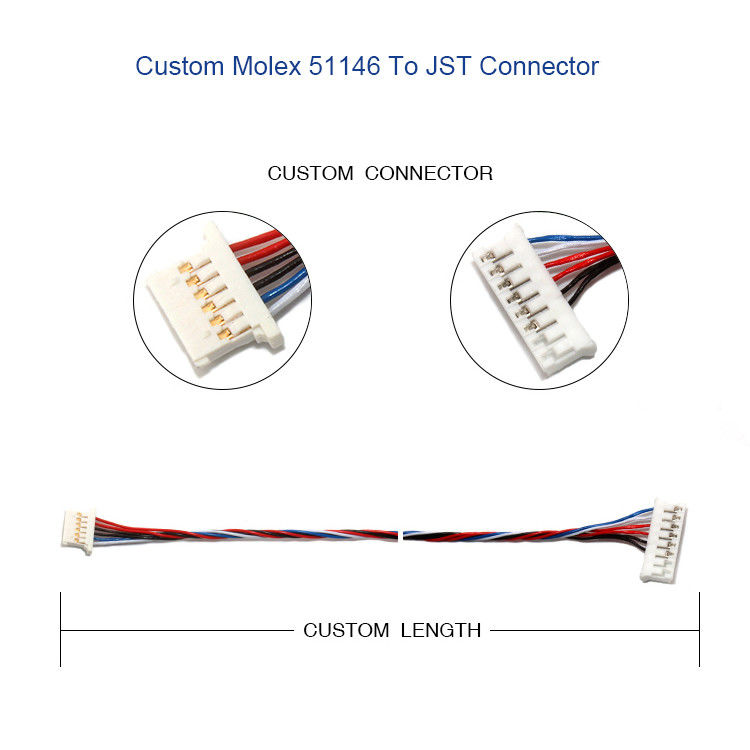 Elektrische de Draaduitrusting MOLEX 51146 1.25mm van 5P 6P met de Huisvestingshouder van A1254 SMD