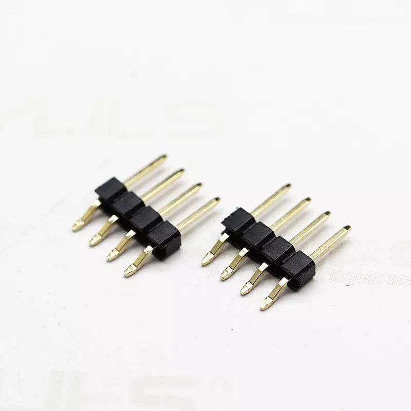 De plastic Enige rij Pin Header 2.54mm Posities 2-40pin van Rechte hoek Gebogen SMT