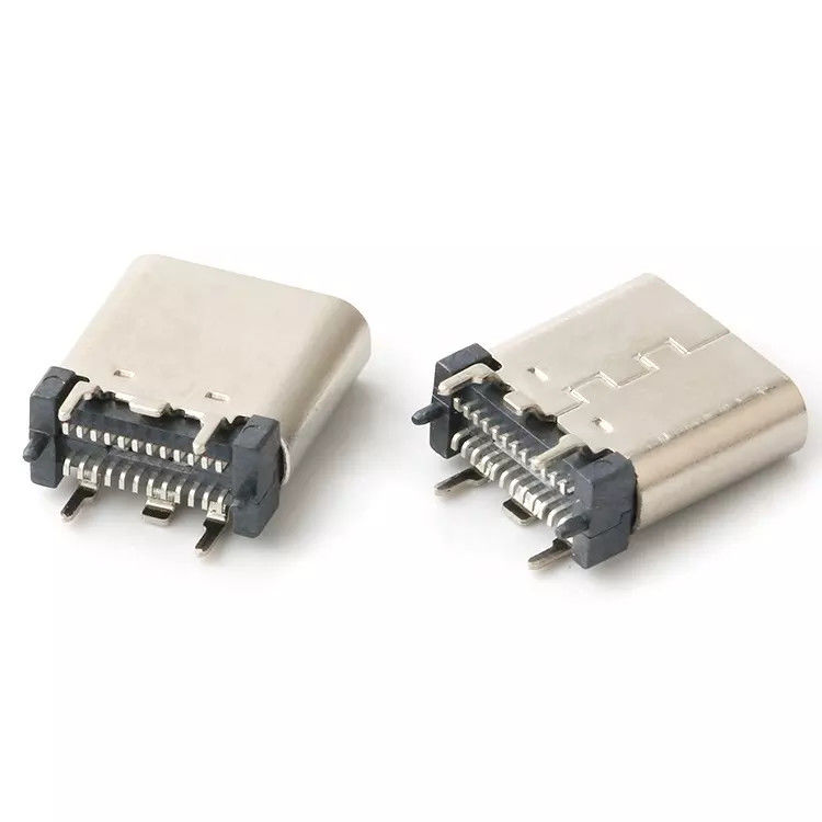 USB 3.1 Female 24-pins USB C-type connector Verticale patch Hoge snelheid