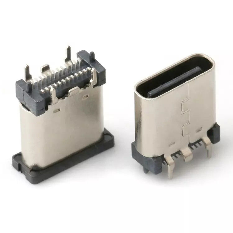USB 3.1 Female 24-pins USB C-type connector Verticale patch Hoge snelheid