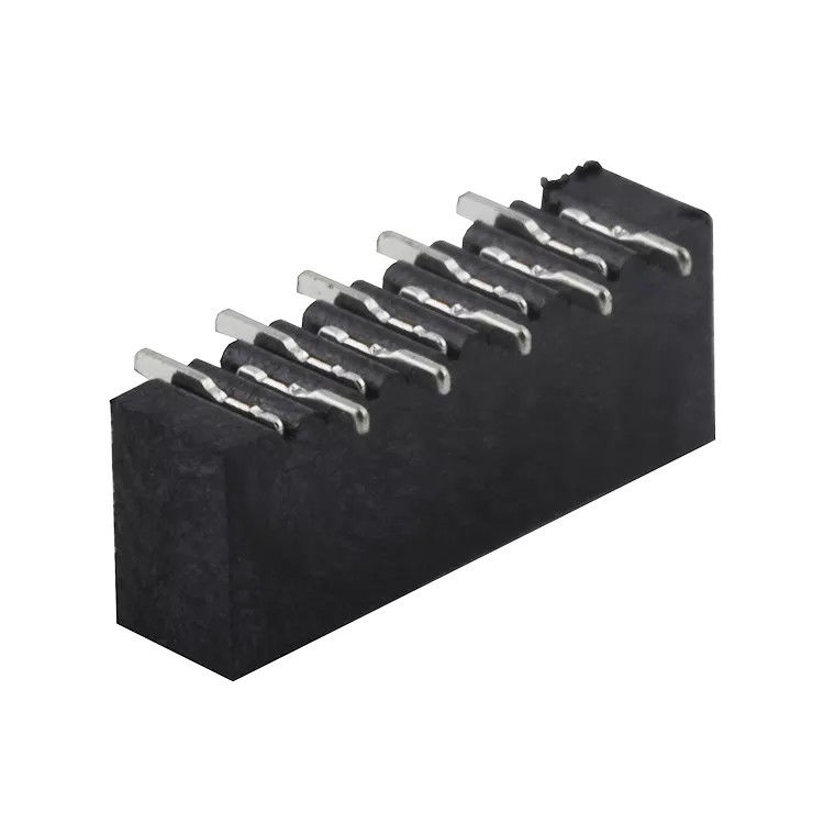 Zwart 1,0 mm steek omkeerbaar contact verticaal SMT-type FPC-connector van balk tot balk