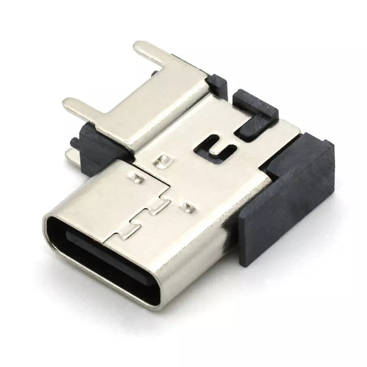 Rechtopstaande zijde USB 3.1 Type C-connectoren Vrouwelijke aansluiting 16-pins