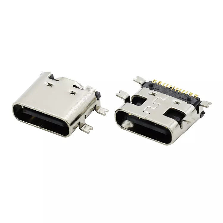16-pins USB 3.1 omkeerbare houder C-type vrouwelijke stekker SMT