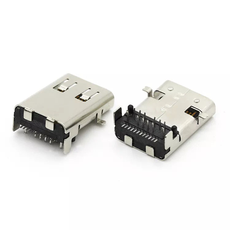 Koperlegering USB Female Connector SMT Type 24Pin USB 3.1 C Socket