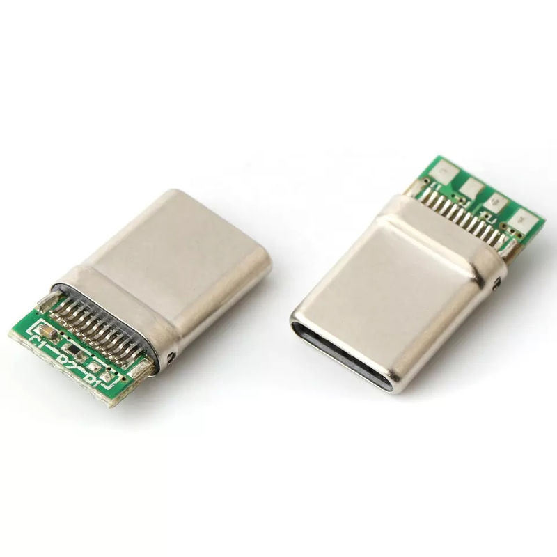 Waterdichte dip Usb Connector 6pins female haakse waterdichte type-c connector