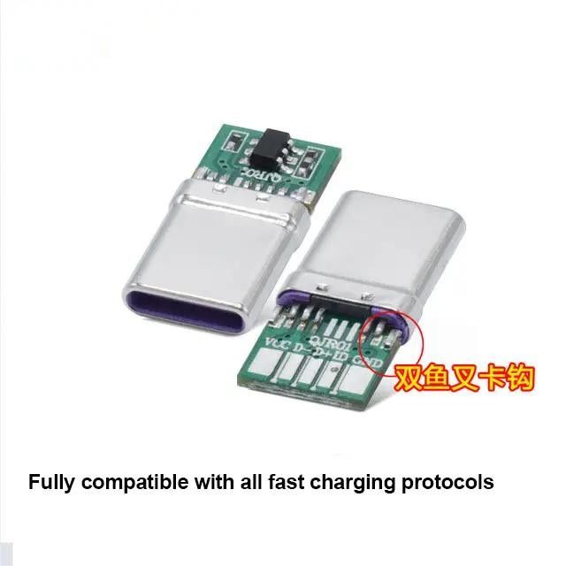 Waterdichte USB 3.1 Type C 24-pins Female Connector Horizontale SMT DIP Montage Zinkplaat USB Socket