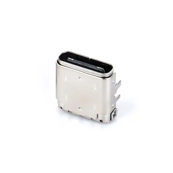 24 pin USB Type C Vrouwelijke connector DIP+SMT 3.4 Voorste aansluiting en achterste aansluiting voor oplaadkabel