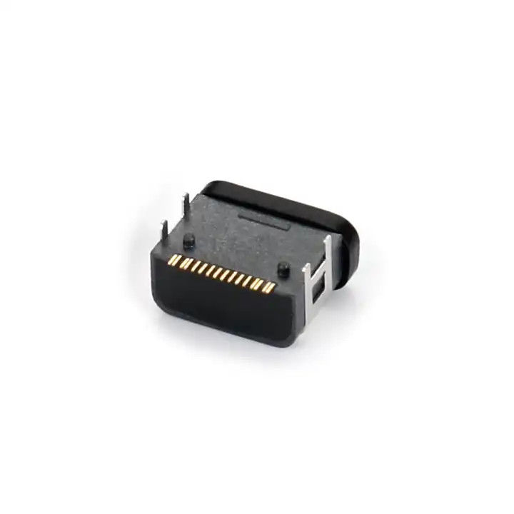 Waterdichte poort 16 pin USB Type C Vrouwelijke connector SMT Vier-pin DIP Aan boord Socket