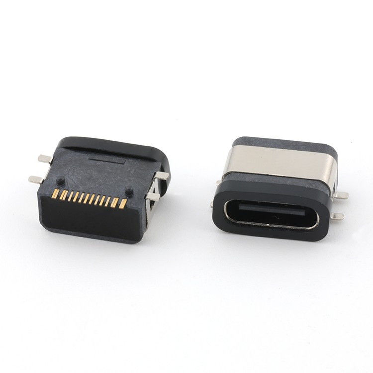 USB 16 pin waterdicht IPX8 Type C Vrouwelijke connector SMT AC DC 5V Nominale Spanning
