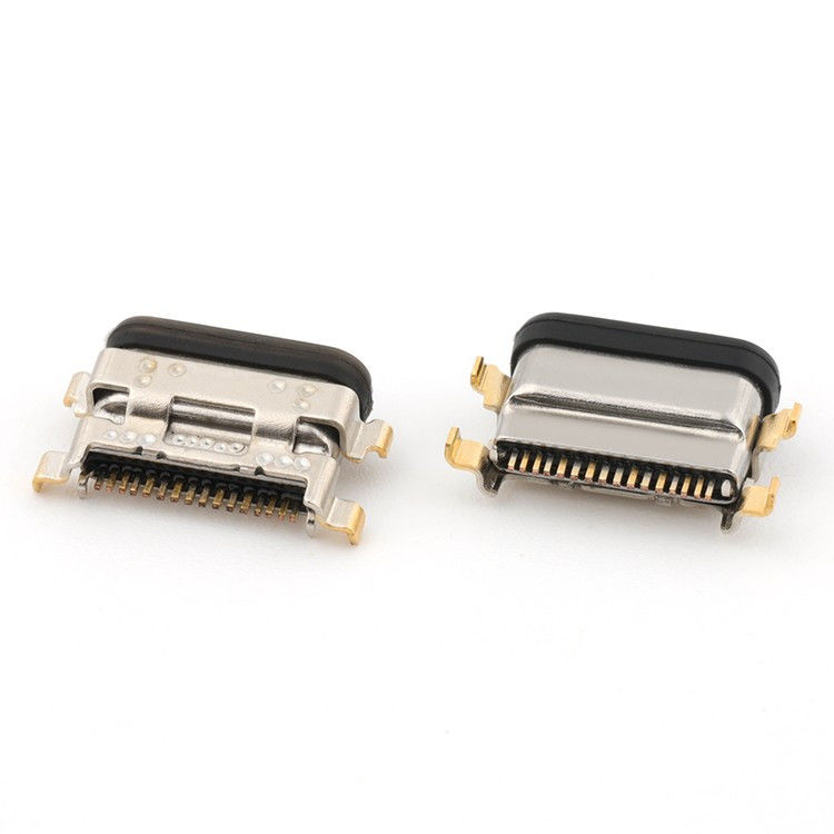 USB C 16Pin Type C Vrouwelijke connector Mid Mount 1.13mm IPX8 Waterdicht Met LIM