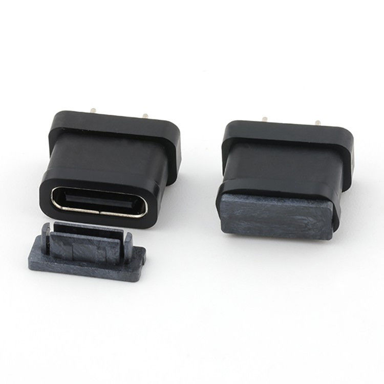24 pin USB Type C Vrouwelijke connector Verticaal Type IPX8 Waterdicht