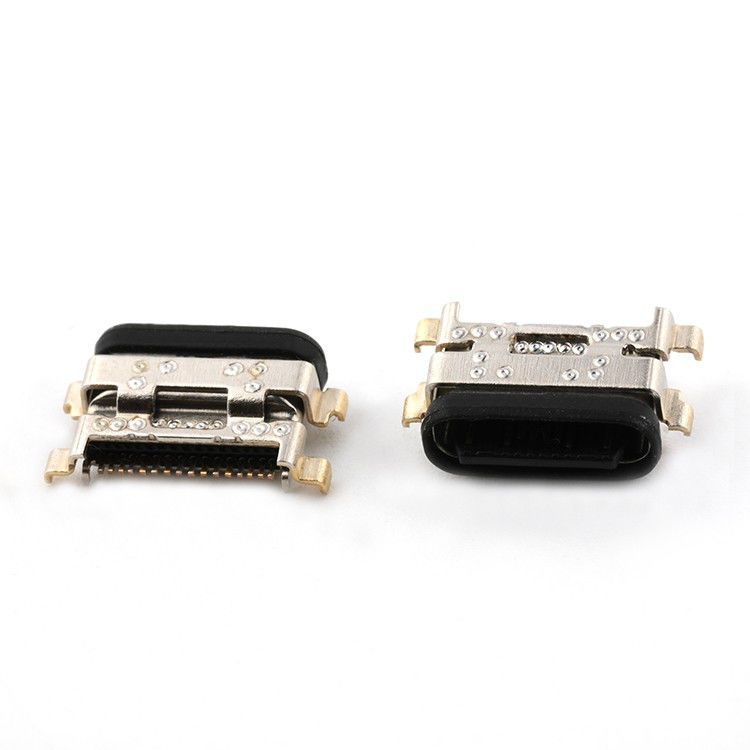 Zinken 1.13mm 16Pin IPX8 Waterdicht USB Type C Vrouwelijke Socket Connector