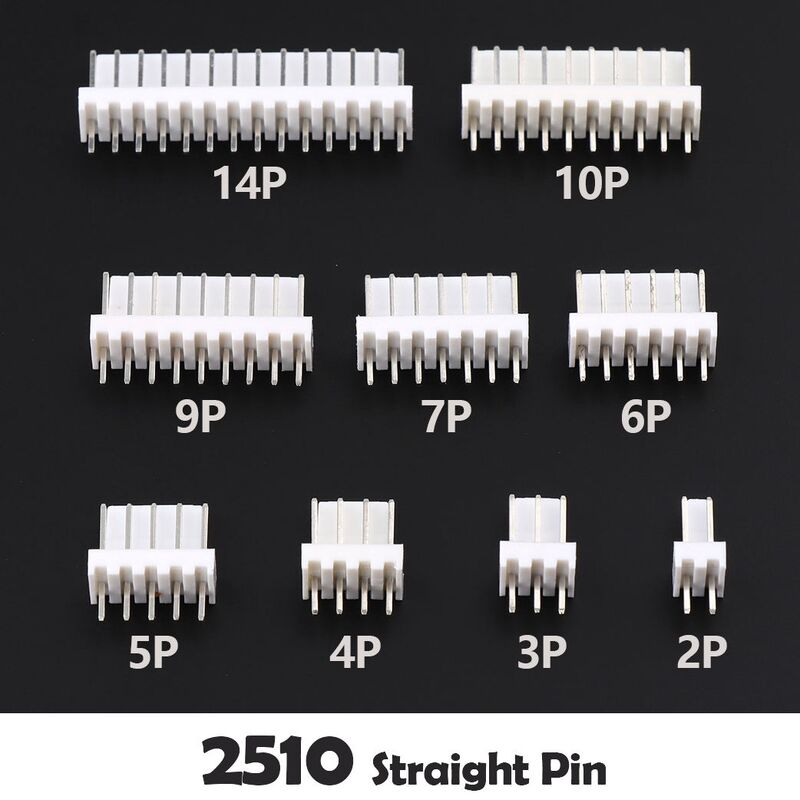 2.54 Draad-naar-printplaat Wafer Connector LCP Verticaal 90 Graden JST 2.5mm SMT PCB Connector