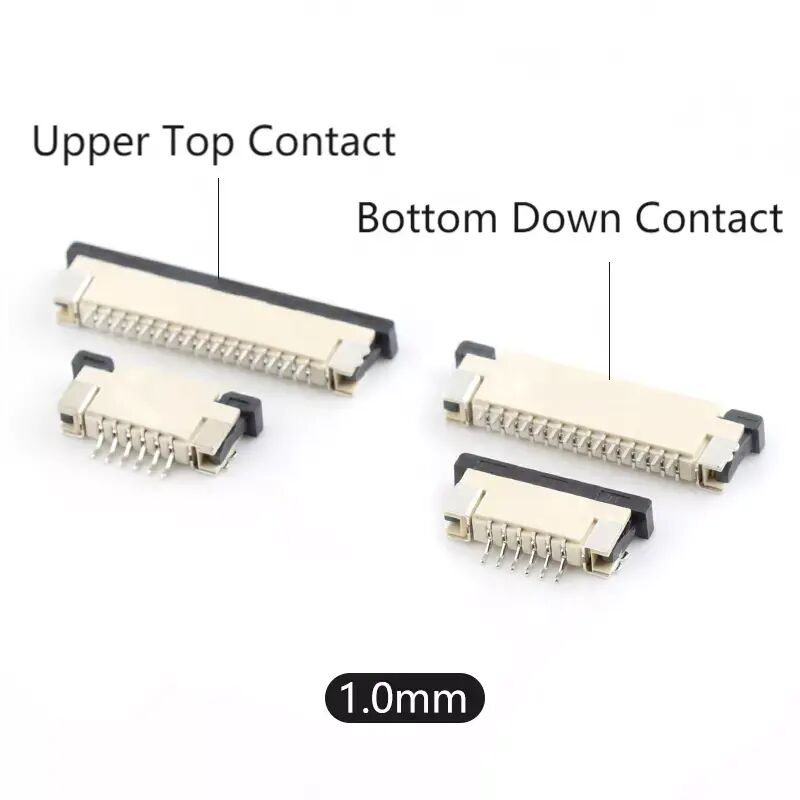 1,0 mm FPC-connector 4-40 pins Horizontaal SMT Type Bovenste Top Contact 1,0 FPC-connector