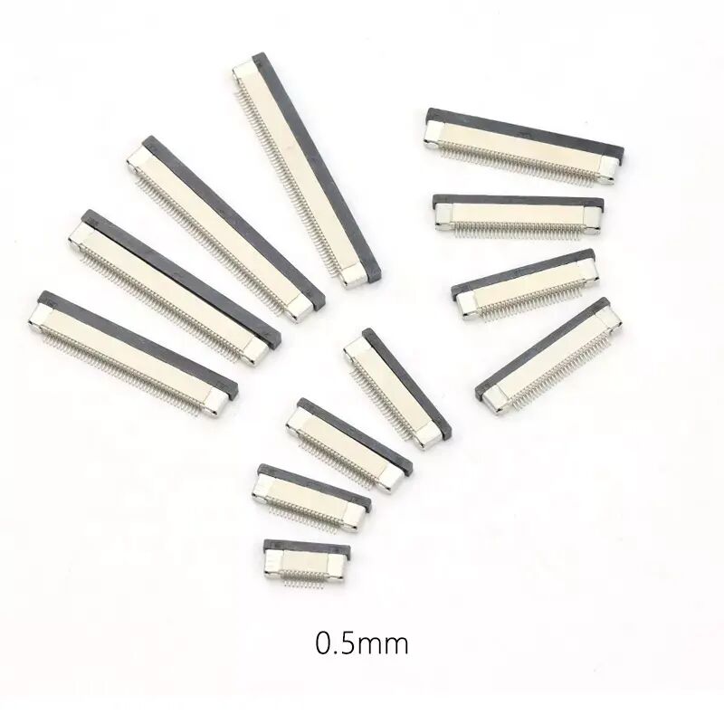 FPC Connector 0.5 Pitch Horizontaal Smt Flip-lock Type Boven Boven Onder Onder Contact 4-60 pin