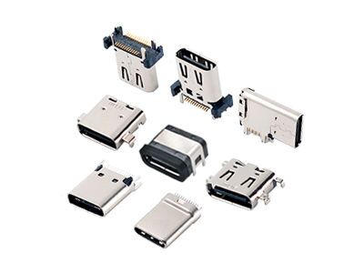 24 pin USB 3.1 type C vrouwelijke hybride rechthoekige ontvangerconnector voor telefoonopladen en snelle gegevensoverdracht
