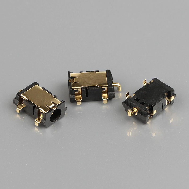 5 PIN DC-058-1.3mm DIP Messing Contact Nylon Housing DC Power Adapter Plug Vrouwelijke Jack