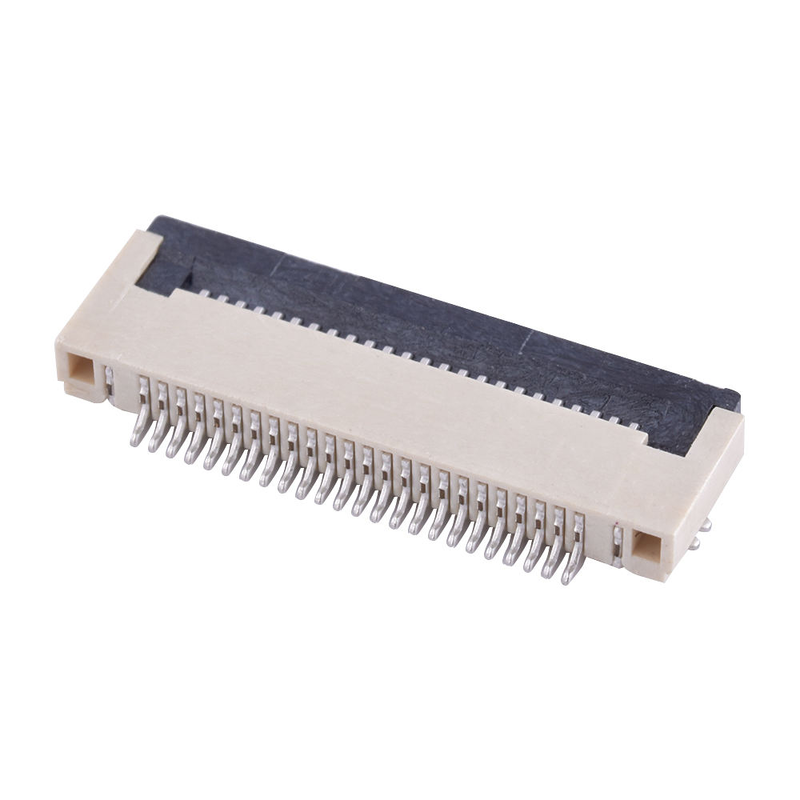 0.5mm Pitch 24P FPC Connector H2.0 Flip Lock Bottom Contact SMD Socket for TFT LCD Display Touch Panel Camera Module PCB