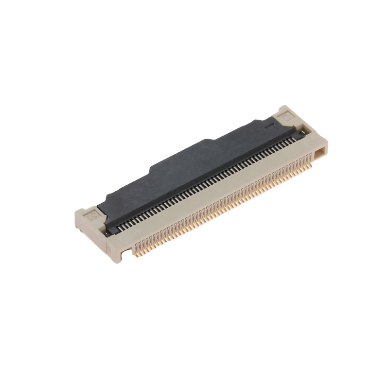 Hoge-temperatuur thermoplastische SMT-type bodemcontact flip-lock haakse ZIF H4.7mm FPC/FFC connector