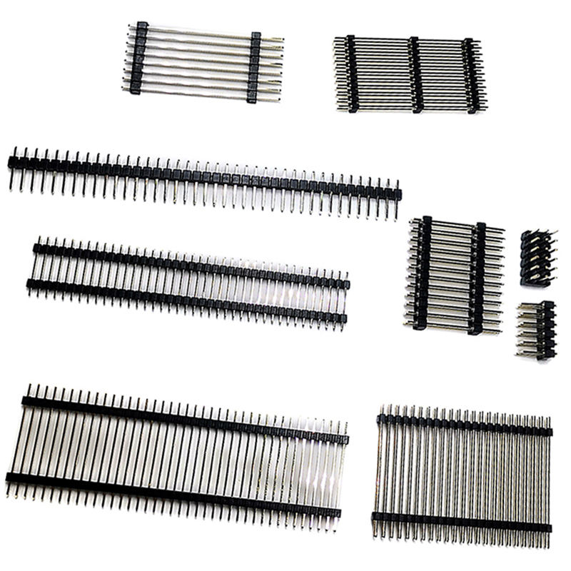 2.54mm Zwitserse machine afgeronde vrouwelijke header 4pin 16pin 20pin 32pin 40pin Ronde Pin Strip Dubbele Enkele Rij Connector Plug Socket