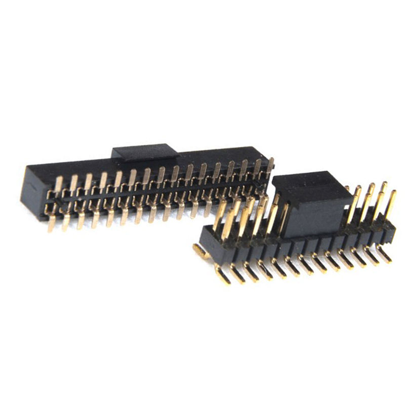 Press Fit Dual 6 8 20 Pin 2*14 2*3 5 Vrouwelijke 1mm 1.27mm 2mm 2.54mm Pitch Angle SMD/SMT Header Long Pin Header Mannelijke connector