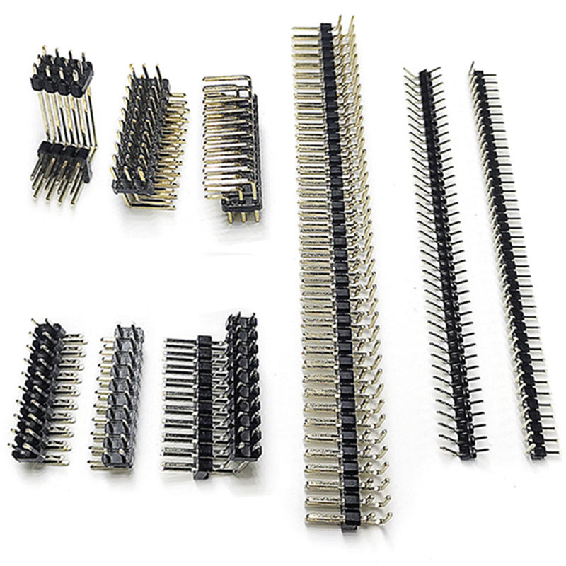 Press Fit Dual 6 8 20 Pin 2*14 2*3 5 Vrouwelijke 1mm 1.27mm 2mm 2.54mm Pitch Angle SMD/SMT Header Long Pin Header Mannelijke connector