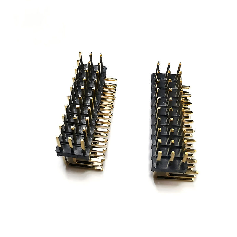 2.54mm Pitch Double Row Male Pin Header Connector Rechte PCB Goudgeplatte Header Strip