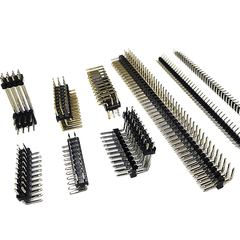 2.54mm Pitch Double Row Male Pin Header Connector Rechte PCB Goudgeplatte Header Strip