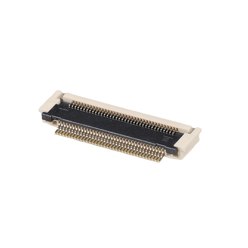 Vergulde 0,5 mm pitch FPCFFC-connector 2,7 H nadruk horizontaal SMD 10-68-pins 50 V 0,5 A
