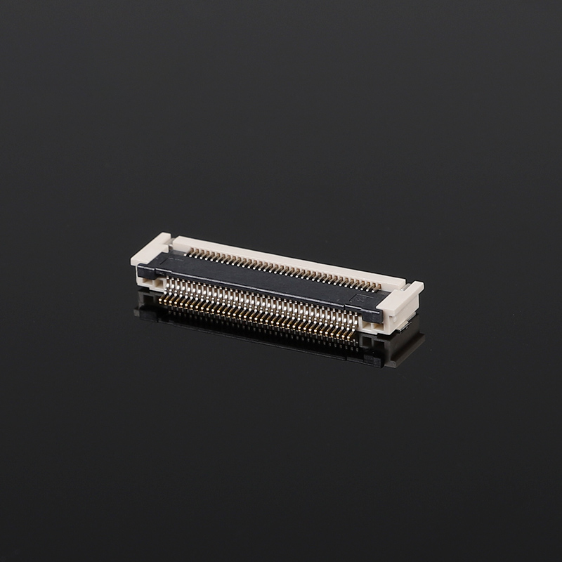 Vergulde 0,5 mm pitch FPCFFC-connector 2,7 H nadruk horizontaal SMD 10-68-pins 50 V 0,5 A