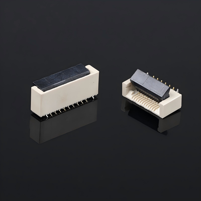 0,5 mm pitch 60-pins verticale positieve voet 5,2H clamshell-vergrendeling platte connector kabelsocket FPC FFC-kabel PCB-connectoren