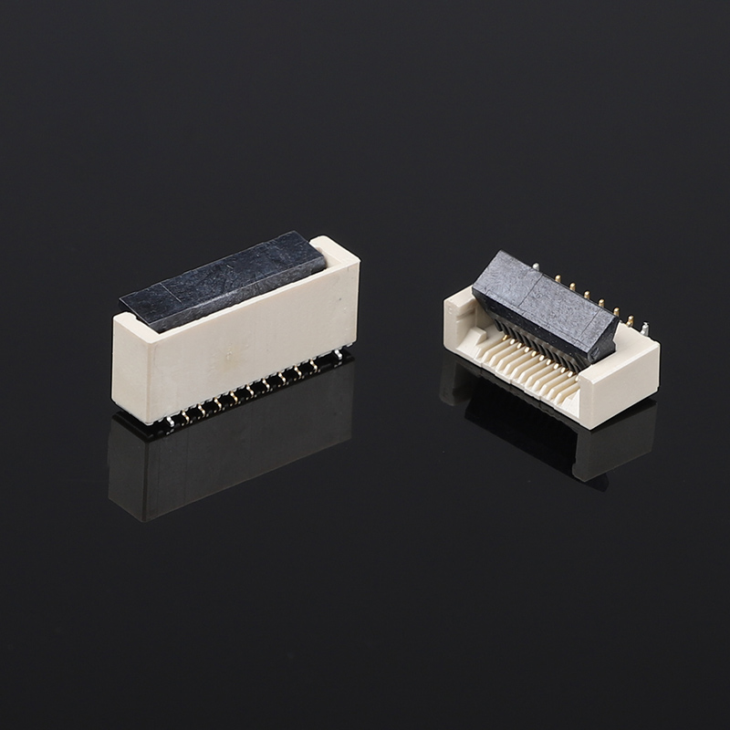 0,5 mm pitch 60-pins verticale positieve voet 5,2H clamshell-vergrendeling platte connector kabelsocket FPC FFC-kabel PCB-connectoren