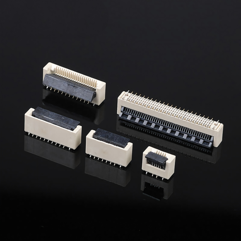 0,5 mm pitch 60-pins verticale positieve voet 5,2H clamshell-vergrendeling platte connector kabelsocket FPC FFC-kabel PCB-connectoren