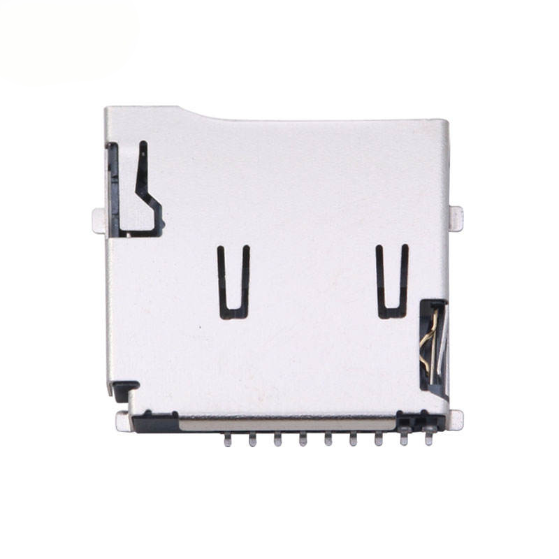 8-pins micro-SD-/TF-kaartsocket | Alternatief voor Molex 472192001 | H1,8 mm Lift-the-Cover (scharnier) SMT-connector