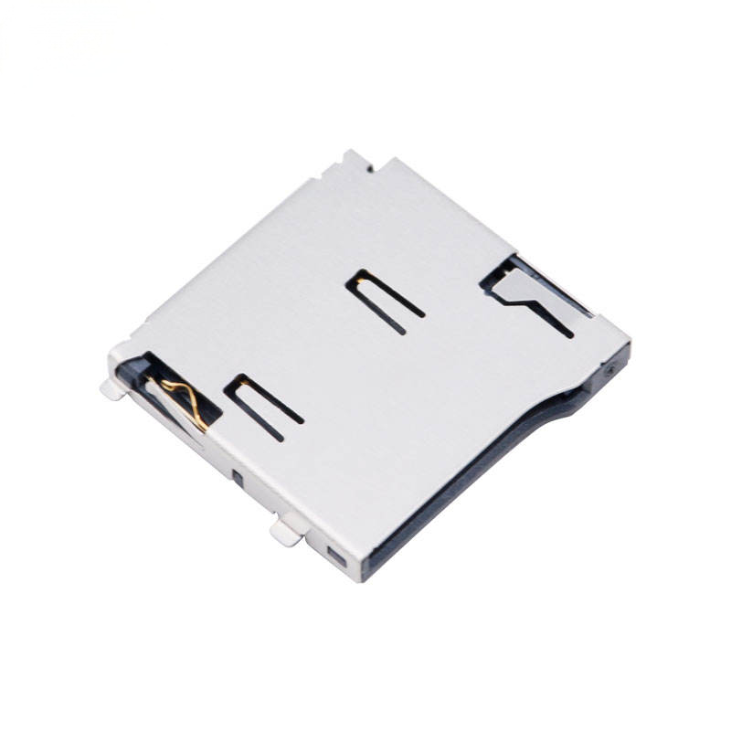 8-pins micro-SD-/TF-kaartsocket | Alternatief voor Molex 472192001 | H1,8 mm Lift-the-Cover (scharnier) SMT-connector