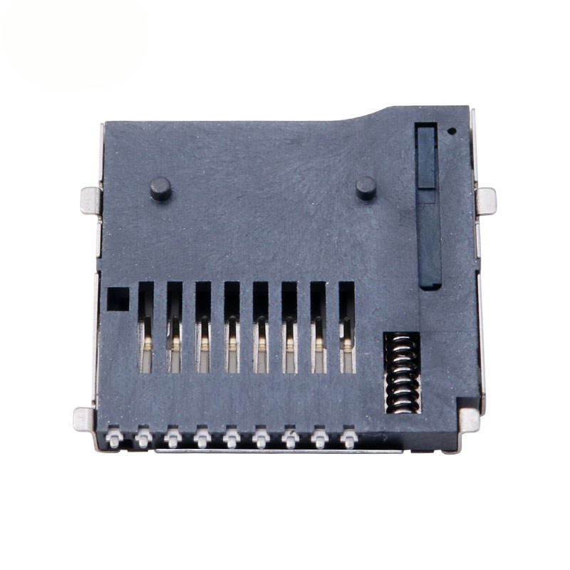 8-pins micro-SD-/TF-kaartsocket | Alternatief voor Molex 472192001 | H1,8 mm Lift-the-Cover (scharnier) SMT-connector
