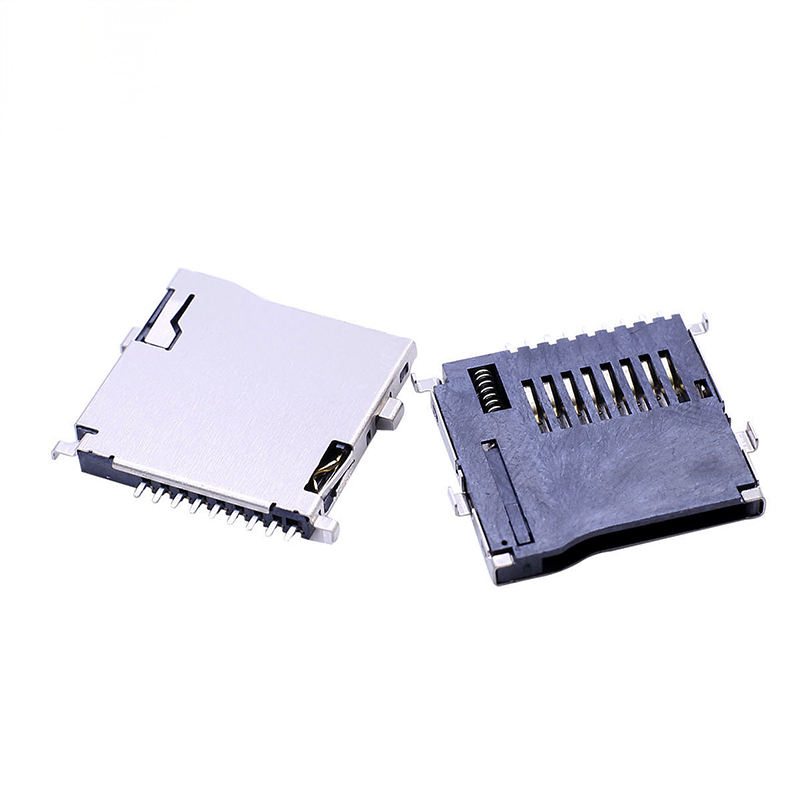 Voor DM3 Serie 9P Pin Micro SD Kaart Connector Push-Push SMT T-Flash Type met Externe Las-SUS Shell voor PCB Toepassingen