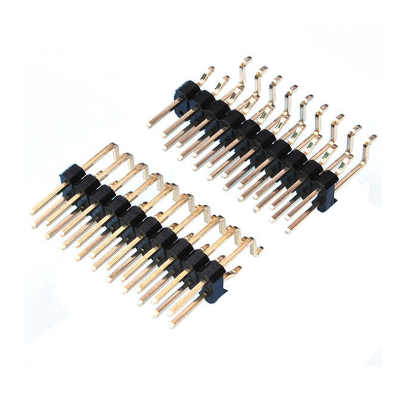 PCB Pin Header 1.0mm Dubbele Rij Gebogen Pin SMT 180 Graden 90 Graden PBT Materiaal Fosfor Brons Contacten Pin Lengte Aanpasbaar