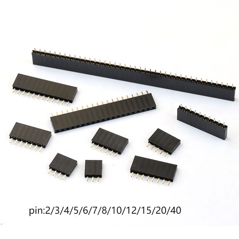 2mm 2pin Vrouwelijke Pin Header Verticale DIP Single Row 1*2P Vrouwelijke 2.0mm Pin Header Connector