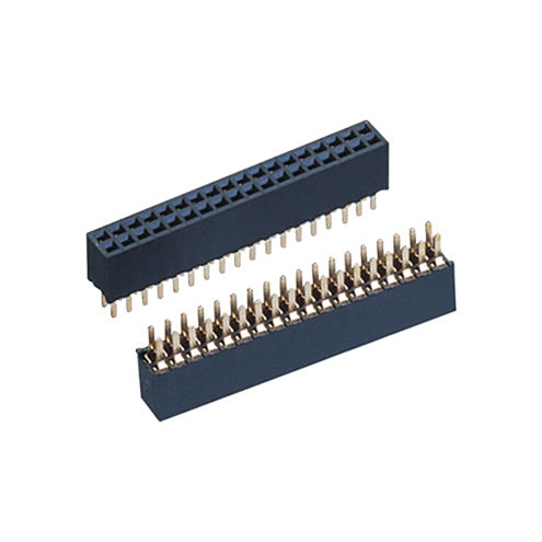 SMT Double Row Female Header 2x40 Pin 2.0mm Pitch Gold Plated PCB Connector Made of Brass