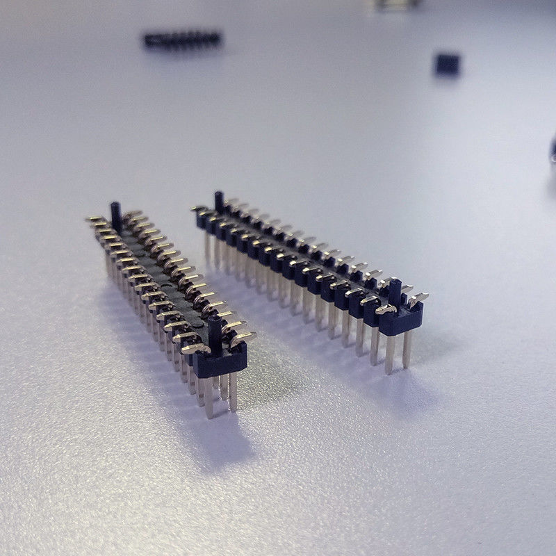 Dubbele Rij 1.27mm Hoogte SMT Pin kop Connectors 40 Pin FeMannelijk kop