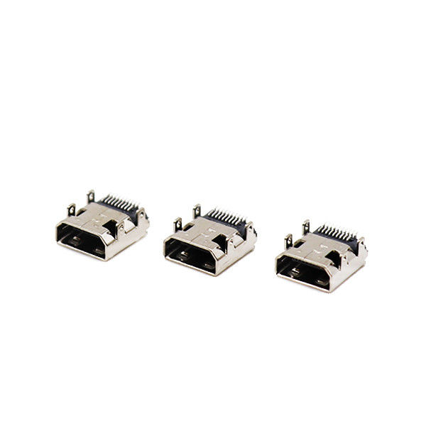 Spelden goud Geplateerde Micro- HDMI Kabelschakelaars 19 het type van DIP+SMT D vrouwelijke schakelaar