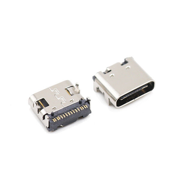 Vier Voet dompelt 16 Speld USB 3,1 de Vrouwelijke Haven SMT van Typec Schakelaars 10000 onder Cycli