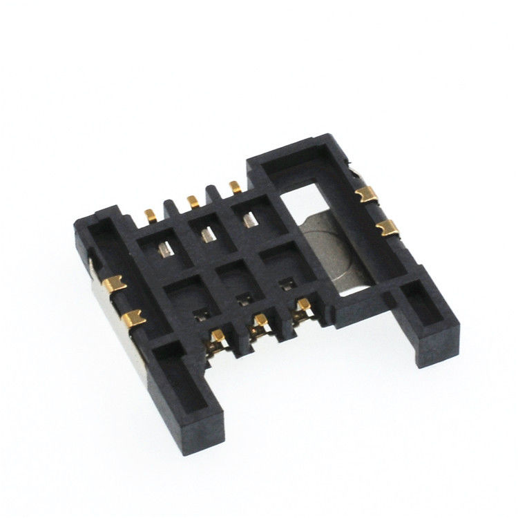 Toevoegingstype Sim Kaart Stopcontact Connector 6 Pin Height 2.9mm Kaartschakelaar