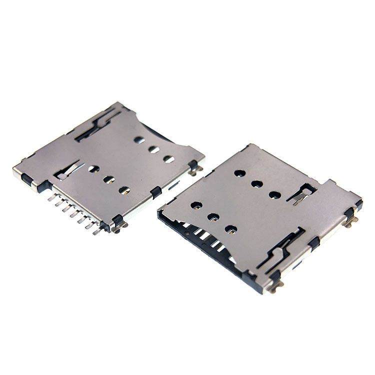 Balanstypemicro 7p SIM Kaart Stopcontact Connector 1.35mm Hoogte voor PCB